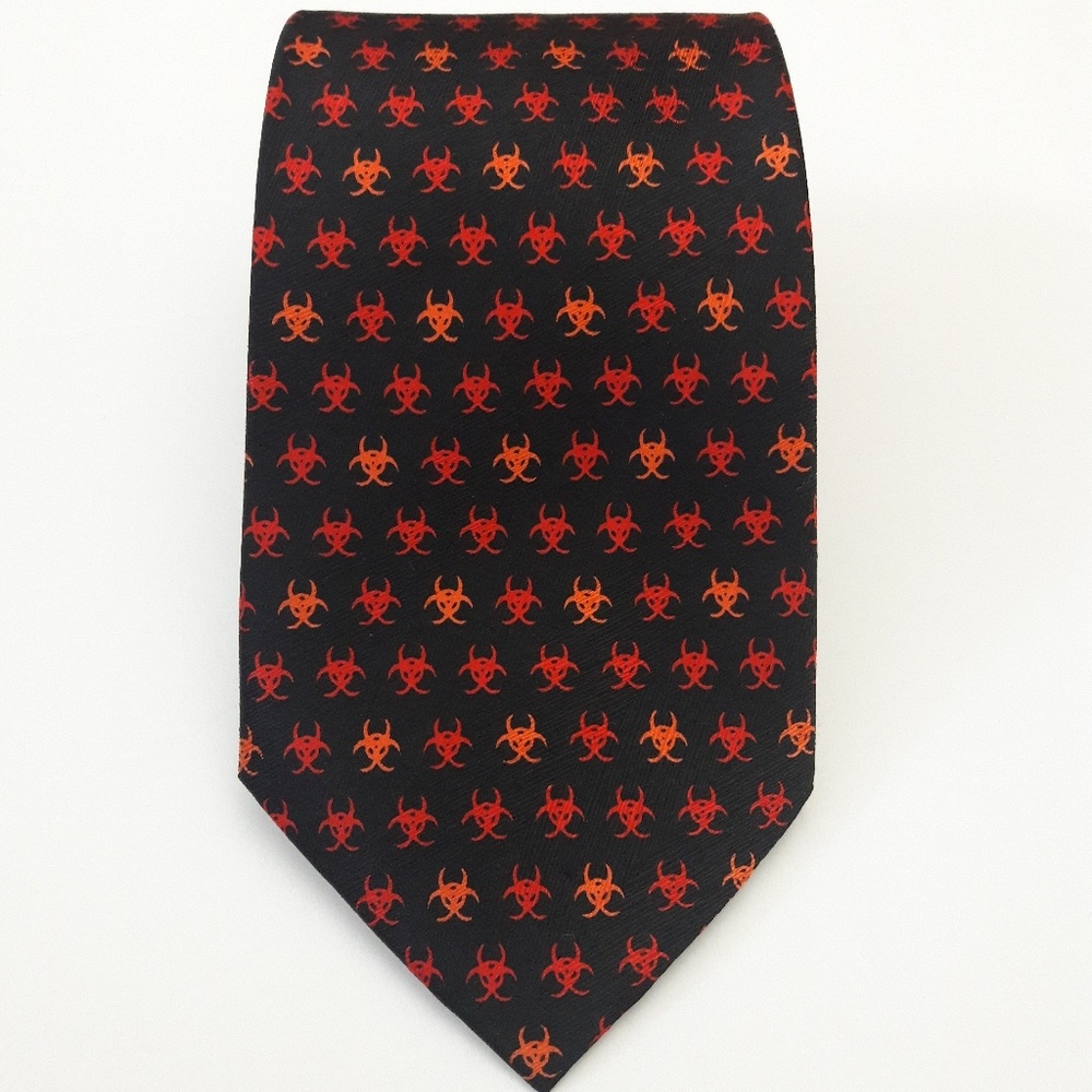 Infectious Awearables "Biohazard" Men's Silk Tie